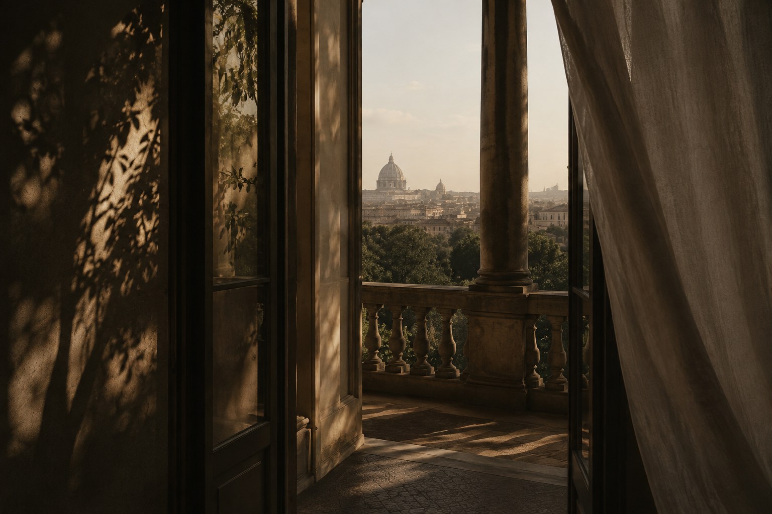 Dettaglio architettonico e paesaggio