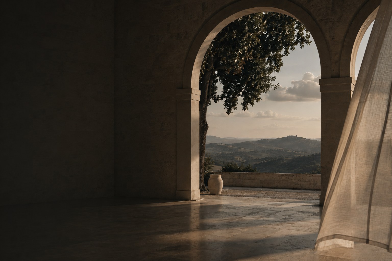 Architettura e paesaggio di una venue